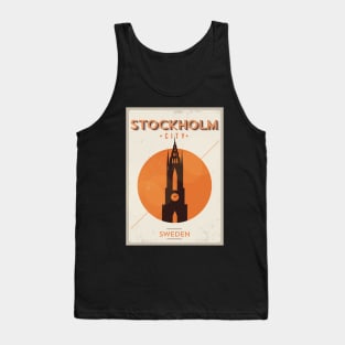 Stockholm Poster Design Tank Top